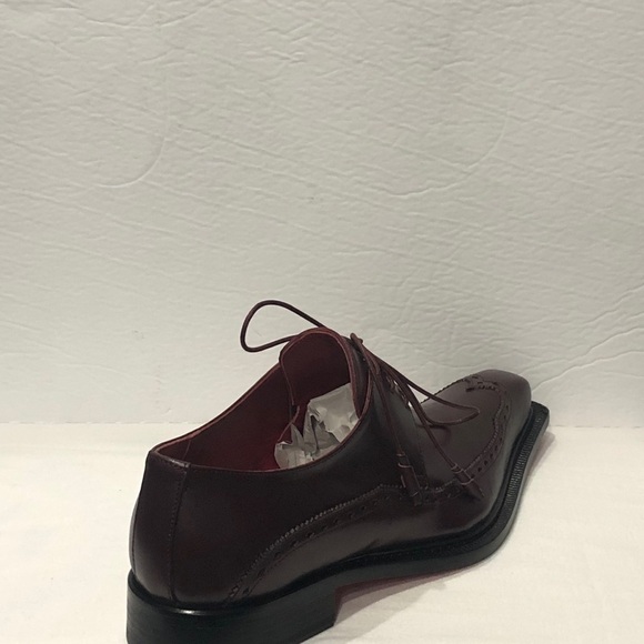 Emilio Franco shoes Italian leather burgundy - Picture 5 of 7